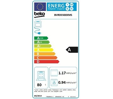 Beko BVR 35500 XMS spotřeba energie